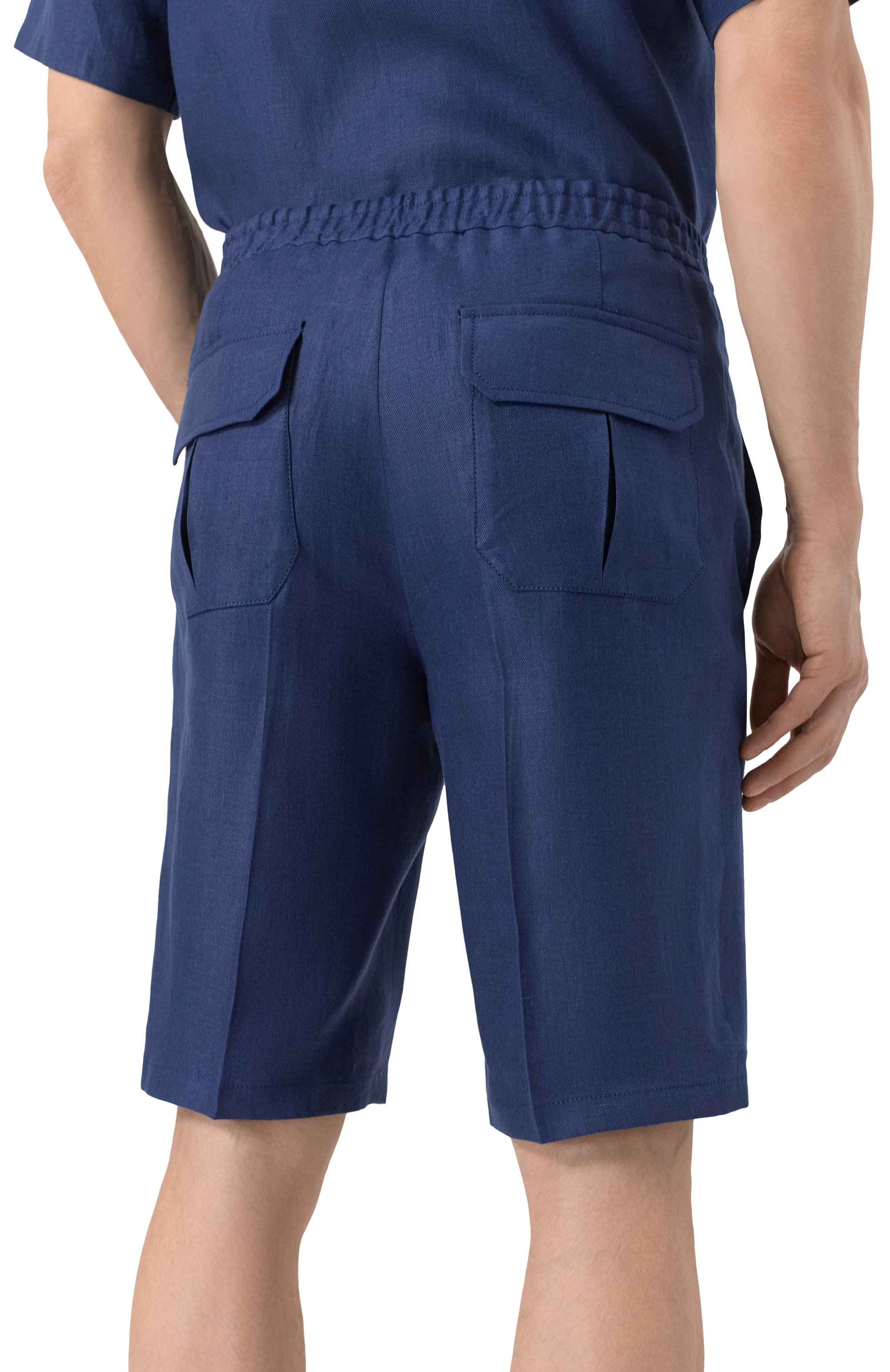 Льняные шорты CORNELIANI, арт. 254593-2514108, фото 4