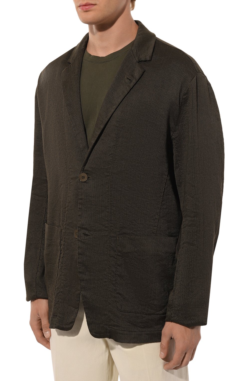 Пиджак изо льна и вискозы TRANSIT, арт. CFUTRWH171, фото 3