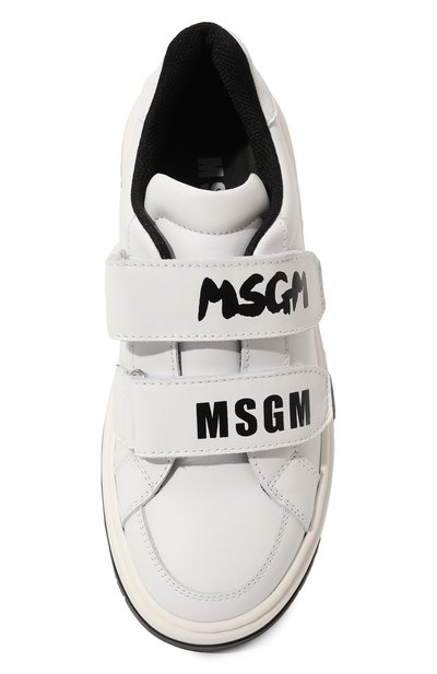Кожаные кеды MSGM KIDS, арт. 79848/VAR1/36-40, фото 4