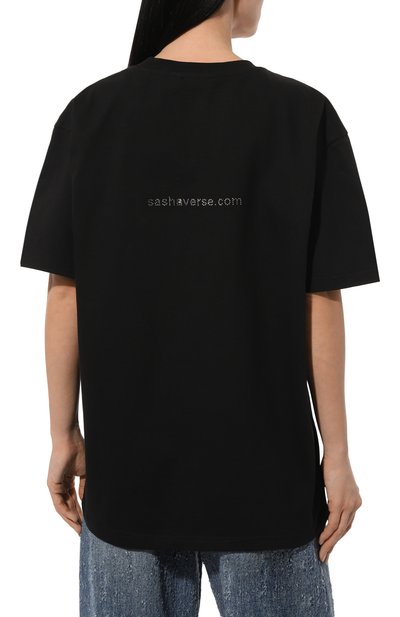 Хлопковая футболка SASHAVERSE, арт. TSHIRT001/NY/CO/900/NY24, фото 4