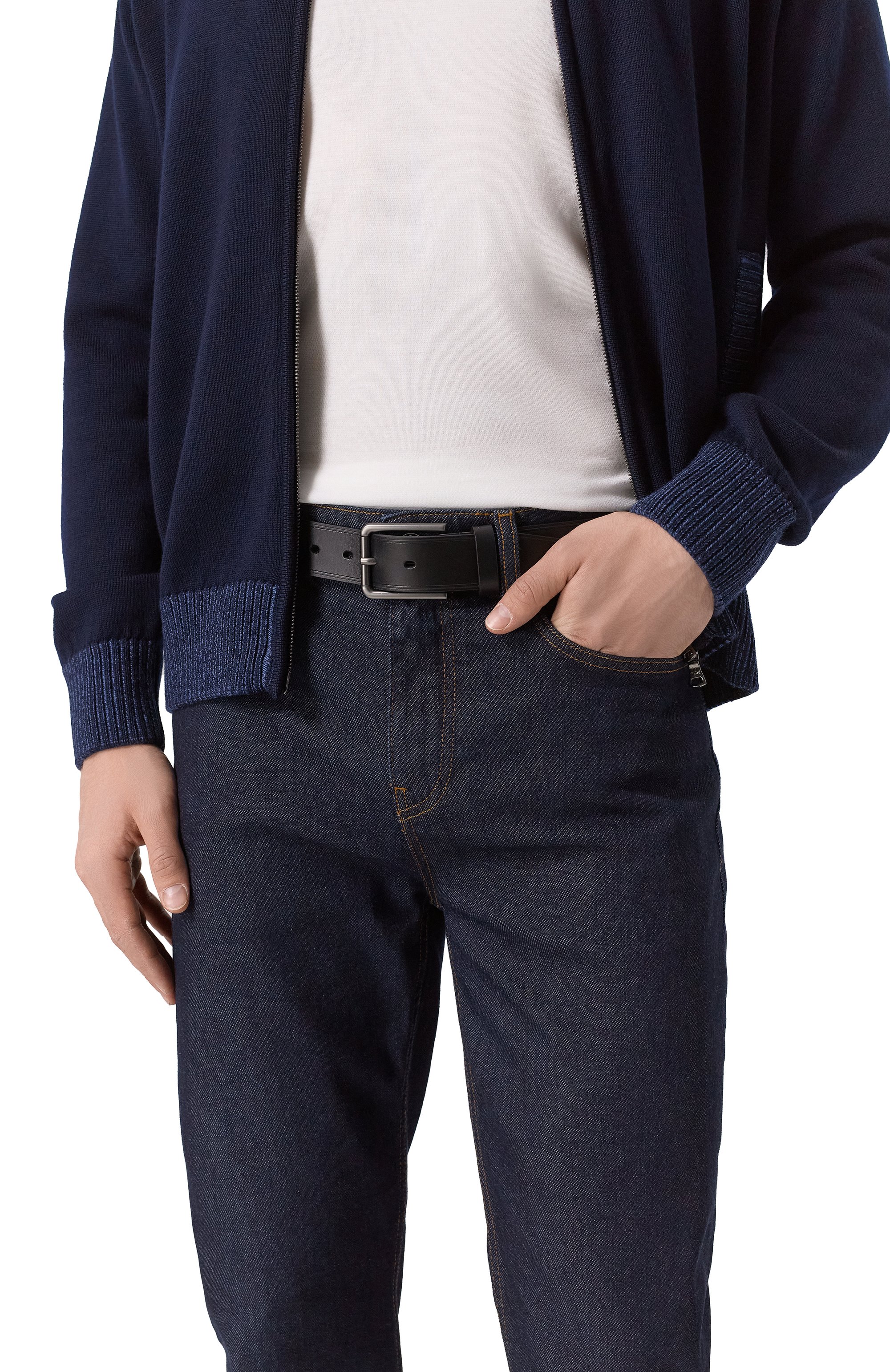 Кожаный ремень PAUL&SHARK, арт. 15316007, фото 2