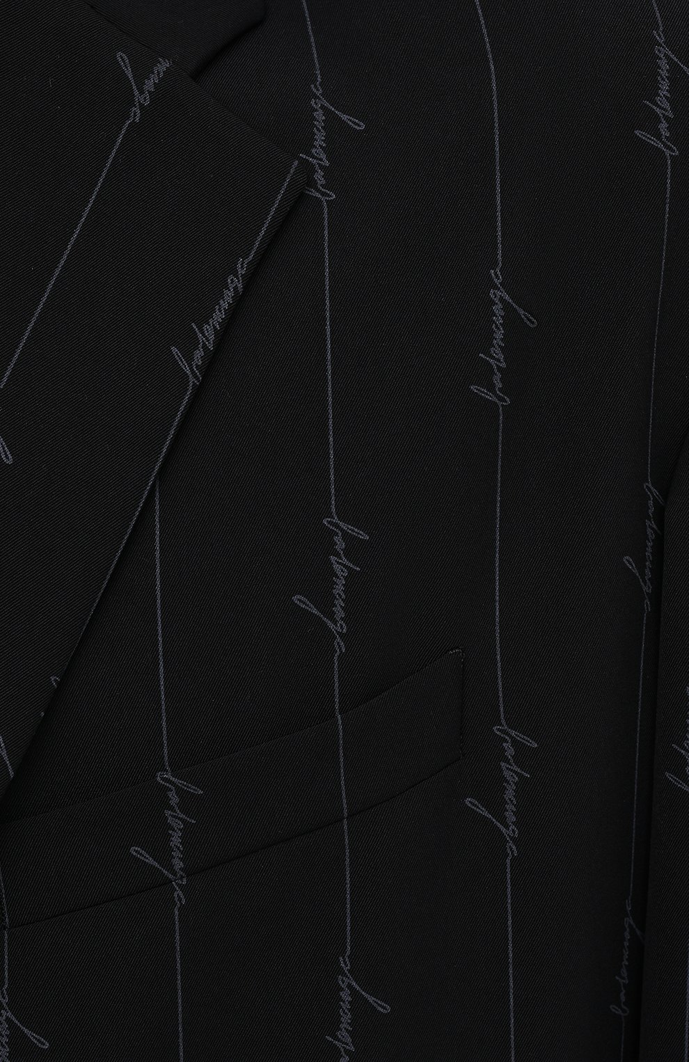 Однобортный пиджак BALENCIAGA черного цвета по цене 244000 руб., арт. 629328/TILT7, фото 6 Однобортный пиджак BALENCIAGA, арт. 629328/TILT7, фото 6