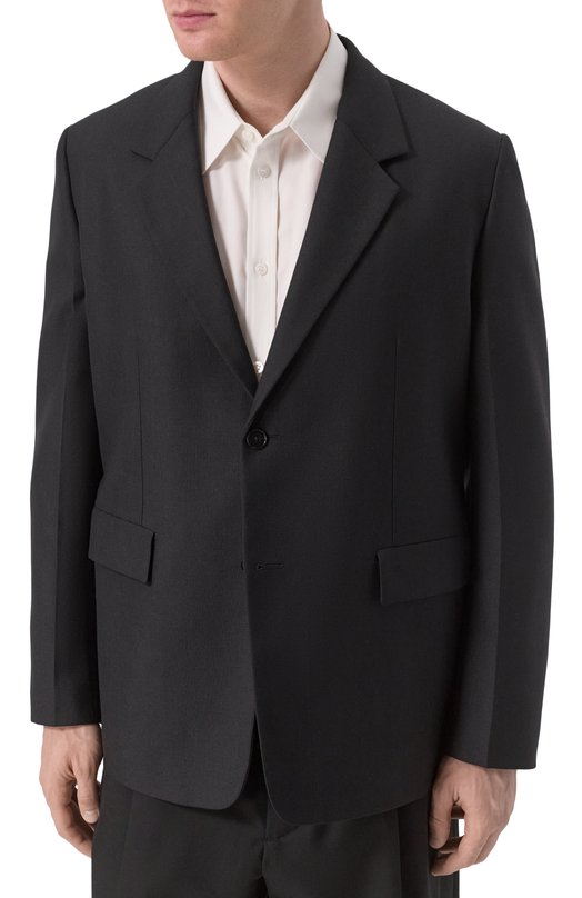 Шерстяной пиджак Jil Sander J23BN0010-J40189 Чёрный  J23BN0010-J40189 Фото 4