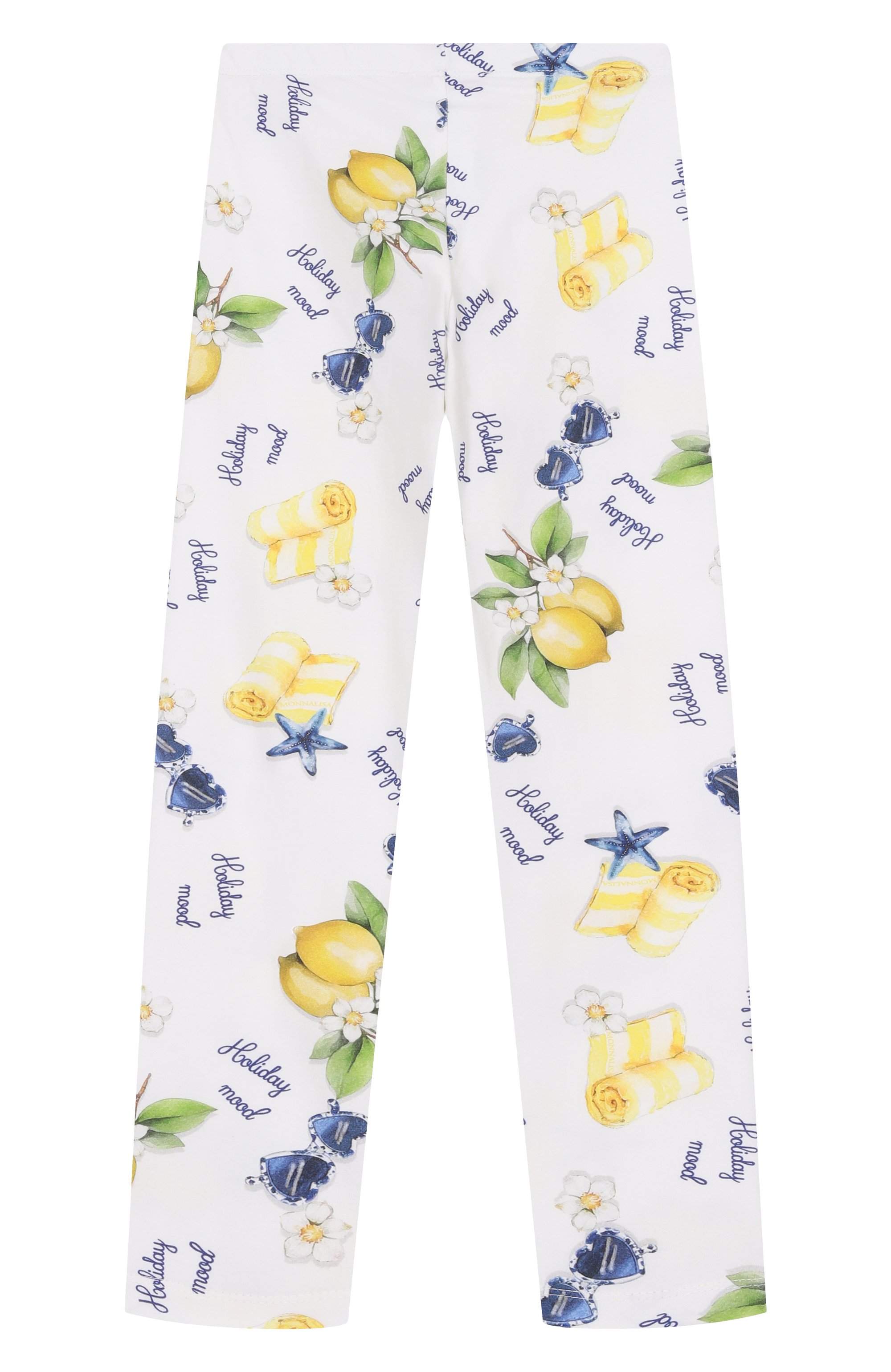 Хлопковые легинсы MONNALISA, арт. 19G421NP, фото 2