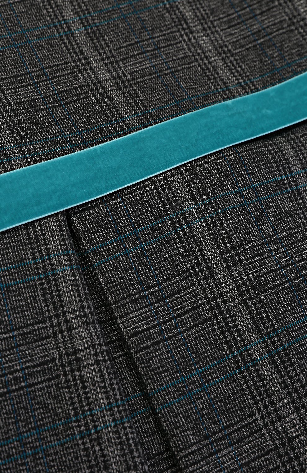 Шерстяное платье в клетку с защипами и поясом CAF, арт. 309-SP/CINTURA BLU C0ME QUADRETT0/6A-8A, фото 3