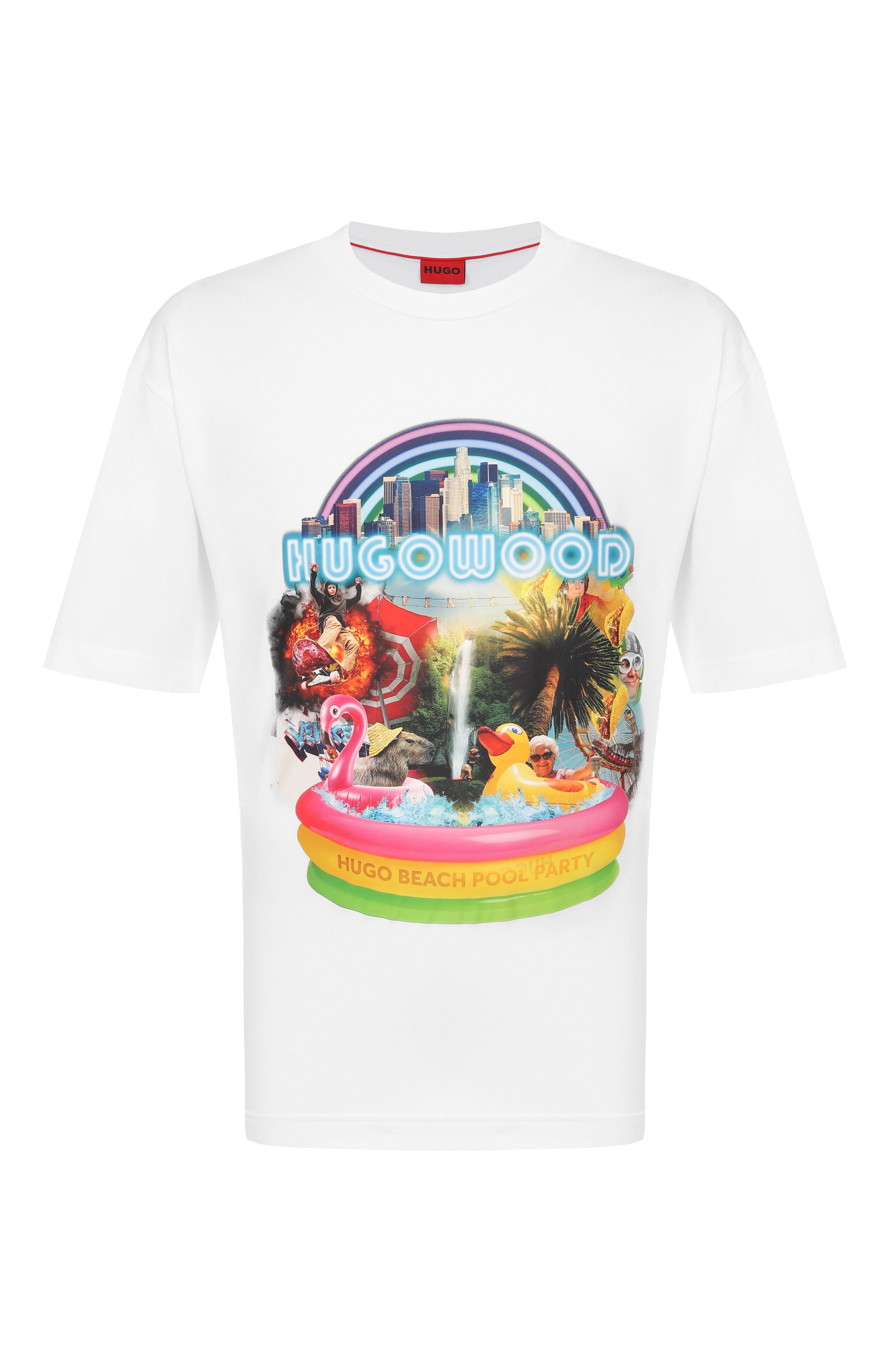 Хлопковая футболка HUGO, арт. 50538512, фото 1