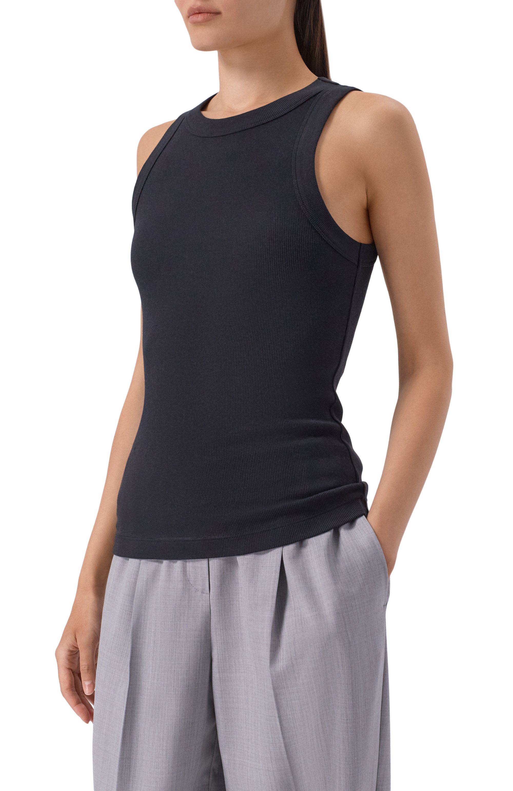 Майка из хлопка и шелка 12 STOREEZ, арт. 136693, фото 3