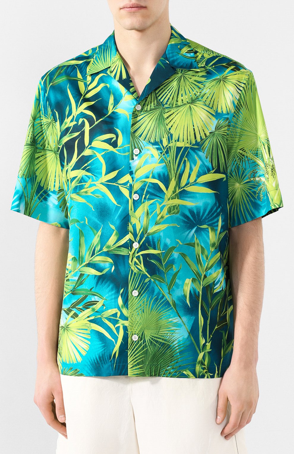 Рубашка VERSACE зеленого цвета по цене 105500 руб., арт. A85919/A234748, фото 3 Рубашка VERSACE, арт. A85919/A234748, фото 3