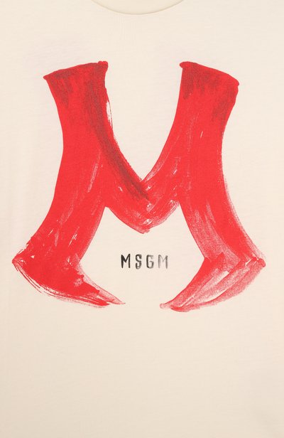 Хлопковая футболка MSGM KIDS, арт. F6MSJBTH273, фото 3