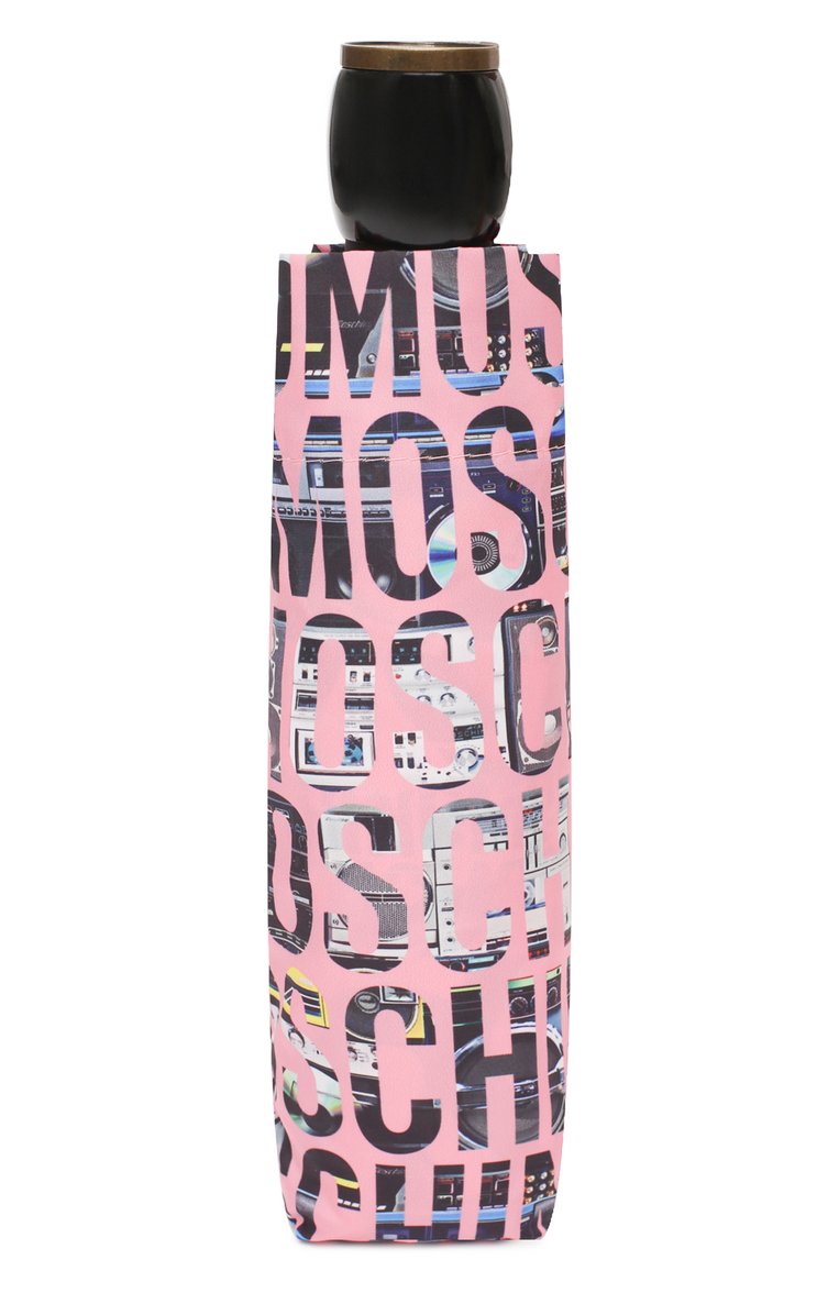 Женский складной зонт MOSCHINO розового цвета, арт. 8600-0PENCL0SE | Фото 4 (Материал: Металл, Текстиль, Синтетический материал; Нос: Не проставлено)