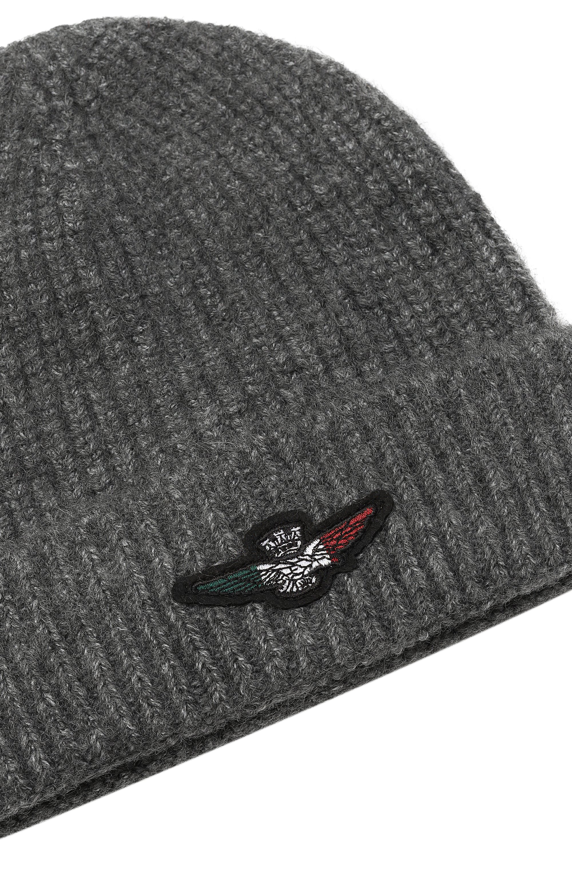 Шапка AERONAUTICA MILITARE серого цвета по цене 6820 руб., арт. CU0034UL00451, фото 3 Шапка AERONAUTICA MILITARE, арт. CU0034UL00451, фото 3