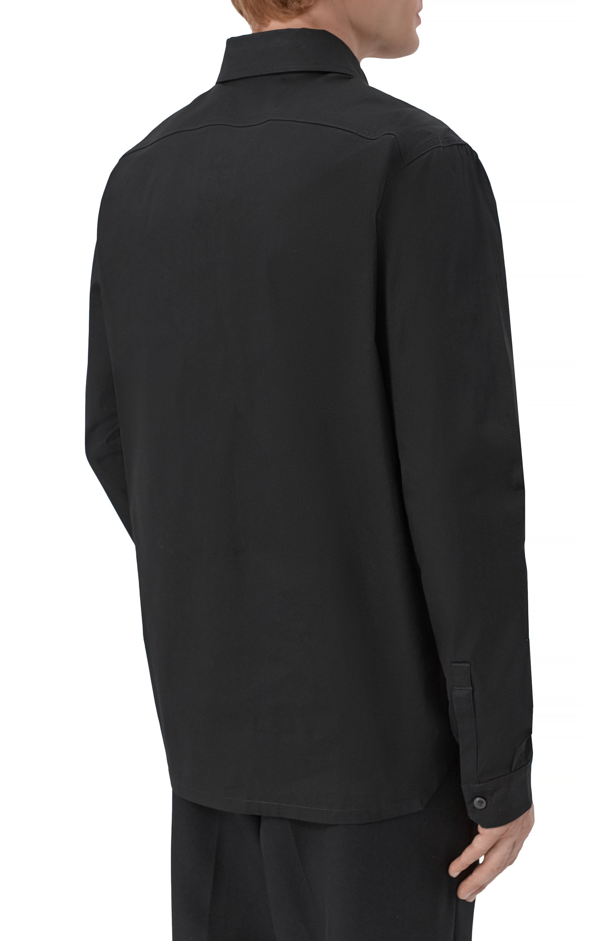 Хлопковая куртка-рубашка RICK OWENS, арт. RU02F4291/TE, фото 4