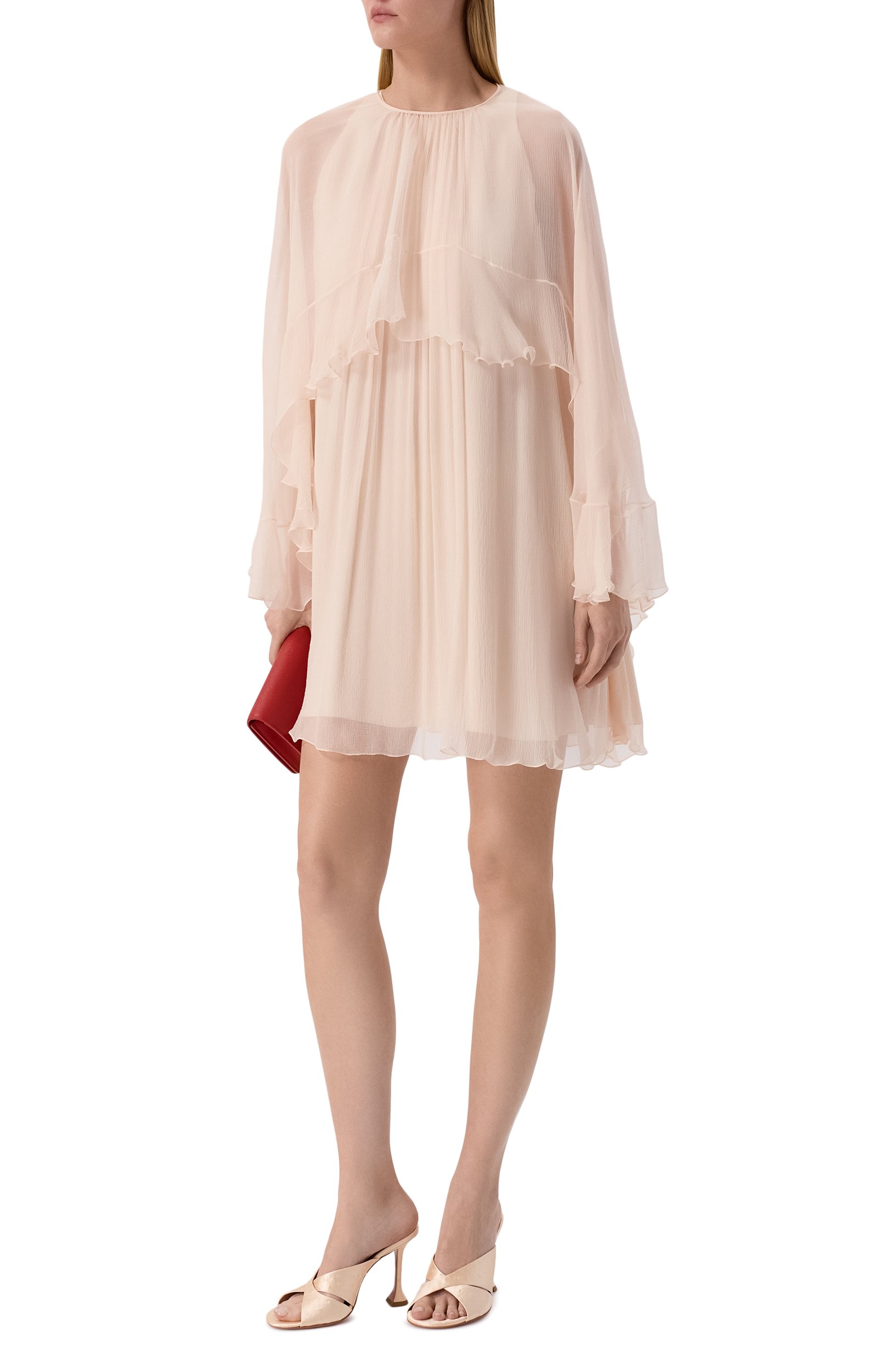 Текстильные мюли salma 95 AMINA MUADDI кремового цвета по цене 98500 руб., арт. SALMA SLIPPER 95/SATIN, фото 3 Текстильные мюли salma 95 AMINA MUADDI, арт. SALMA SLIPPER 95/SATIN, фото 3