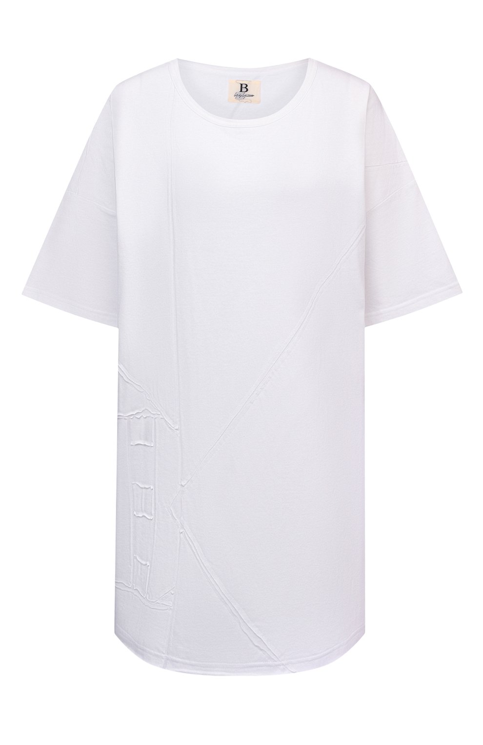 Хлопковая футболка YOHJI YAMAMOTO белого цвета по цене 41050 руб., арт. ND-T59-086, фото 1 Хлопковая футболка YOHJI YAMAMOTO, арт. ND-T59-086, фото 1