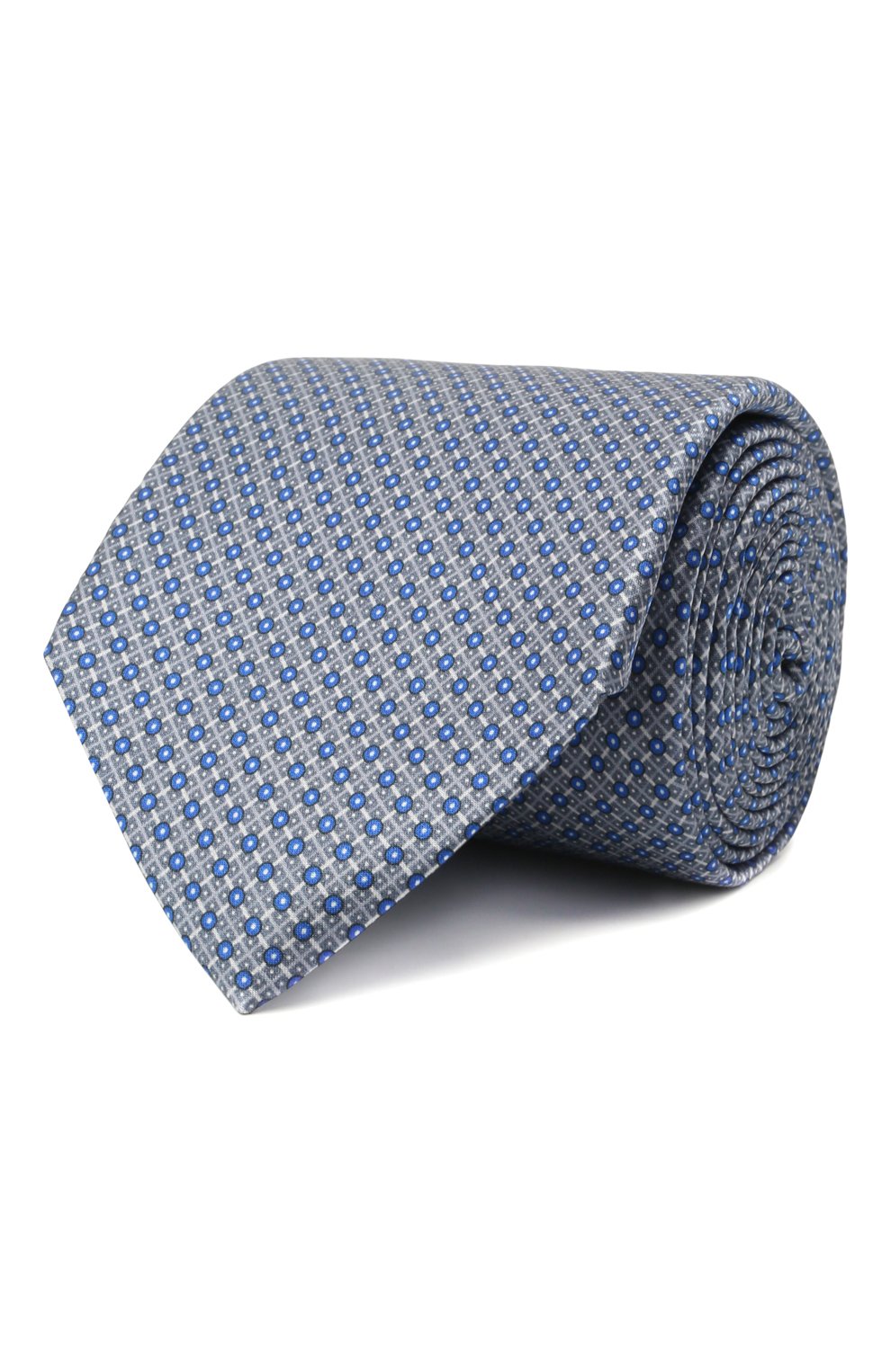Шелковый галстук CANALI синего цвета по цене 13900 руб., арт. 18/HS03350, фото 1 Шелковый галстук CANALI, арт. 18/HS03350, фото 1