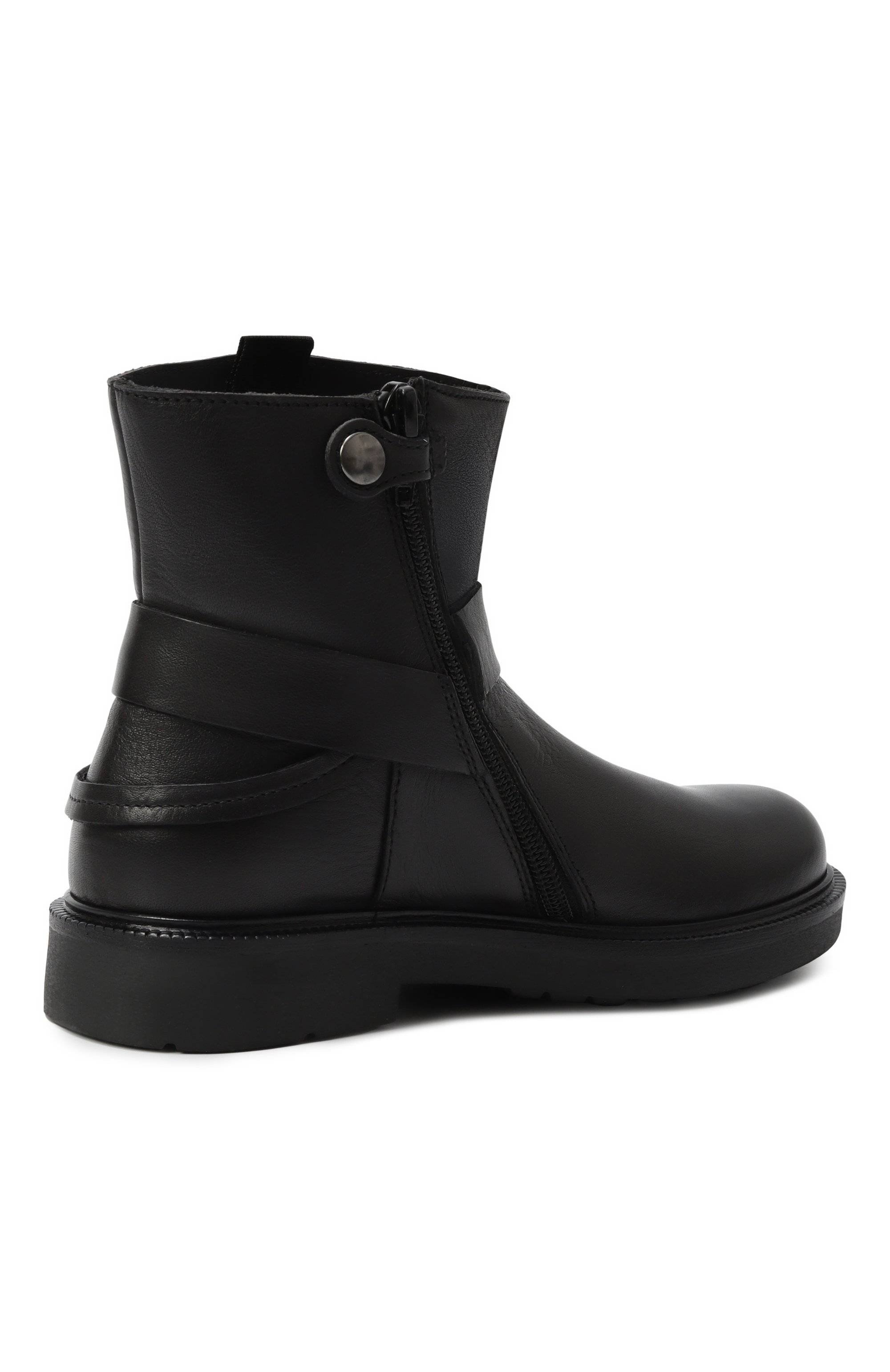 Кожаные ботинки RONDINELLA черного цвета по цене 22800 руб., арт. 12302C/31-33, фото 3 Кожаные ботинки RONDINELLA, арт. 12302C/31-33, фото 3