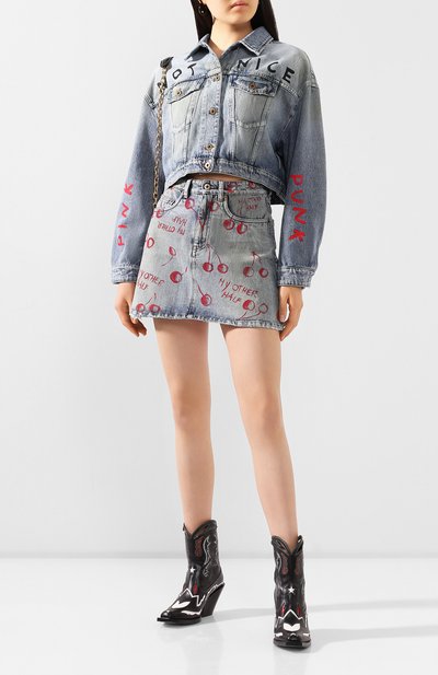 Джинсовая куртка MIU MIU, арт. GWB071-1WBD-F0013, фото 2