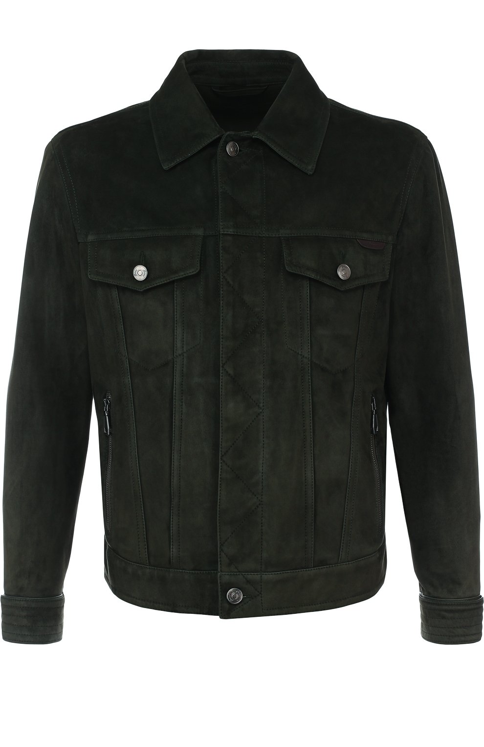 Замшевая куртка на молнии с отложным воротником BRIONI, арт. PLQ60L/P7703, фото 1