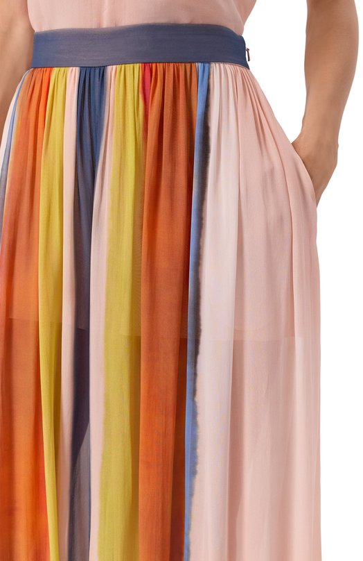 Брюки из вискозы и шелка Elie Saab P0127/VI005 Разноцветный  P0127/VI005 Фото 5