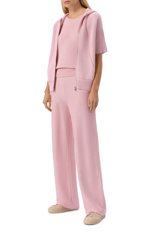 Брюки из шелка и хлопка MVST WS61-605MU Розовый  WS61-605MU Фото 2