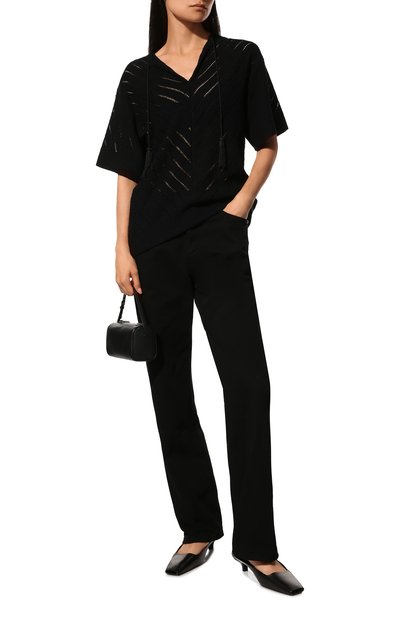 Джинсы DRIES VAN NOTEN черного цвета по цене 34950 руб., арт. 211-12413-2378, фото 2 Джинсы DRIES VAN NOTEN, арт. 211-12413-2378, фото 2