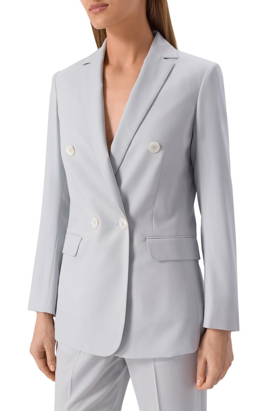 Шерстяной жакет Kiton D51515K0102473 Голубой  D51515K0102473 Фото 3