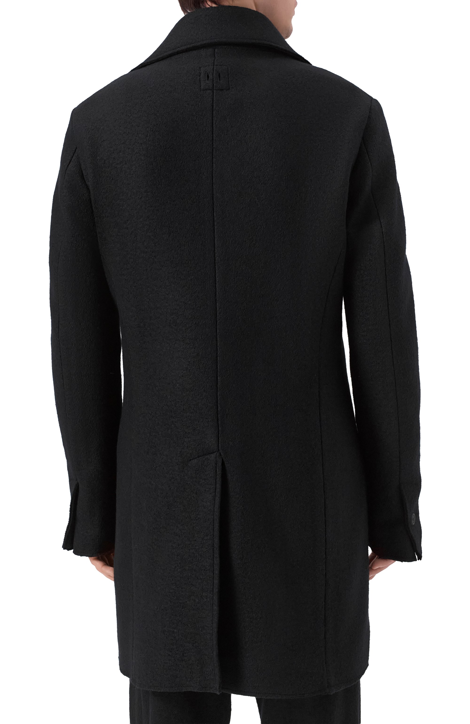 Шерстяное пальто HANNES ROETHER черного цвета по цене 89700 руб., арт. MA33TZE.7066, фото 4 Шерстяное пальто HANNES ROETHER, арт. MA33TZE.7066, фото 4