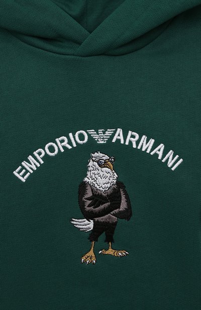 Хлопковое худи EMPORIO ARMANI, арт. 6L4MB2/1JWPZ, фото 3