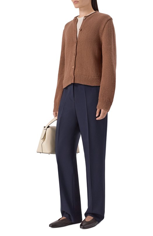 Хлопковый кардиган 12 STOREEZ 135829 Коричневый  135829 Фото 2