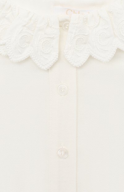 Блузка CHLOÉ белого цвета по цене 24350 руб., арт. C15B41, фото 3 Блузка CHLOÉ, арт. C15B41, фото 3