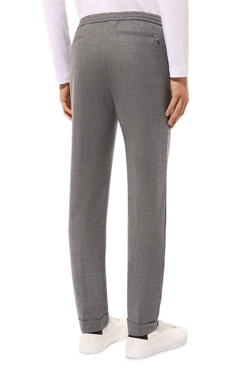 Шерстяные брюки MARCO PESCAROLO серого цвета по цене 56200 руб., арт. CARACCI0L0/5015, фото 4 Шерстяные брюки MARCO PESCAROLO, арт. CARACCI0L0/5015, фото 4