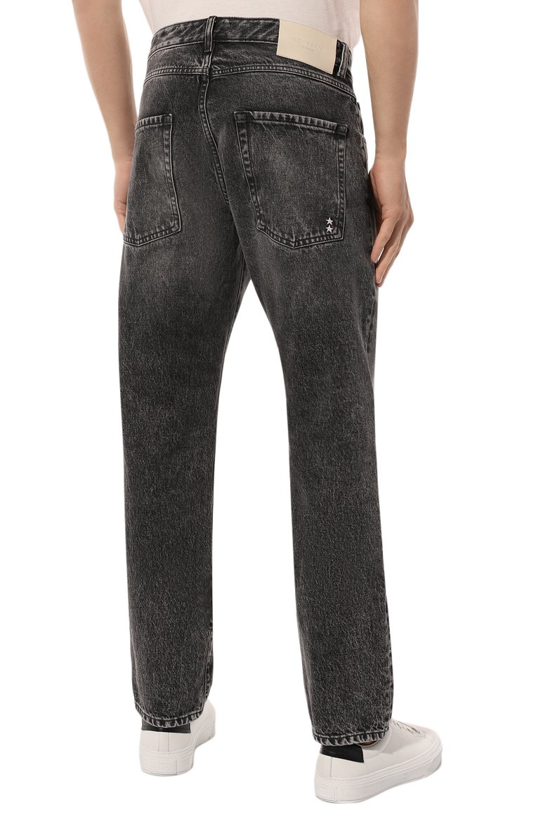 Мужские джинсы kanye ICON DENIM LA темно-серого цвета, арт. KANYE/ID8800 | Фото 4 (Длина (брюки, джинсы): Стандартные; Материал внешний: Хлопок, Деним; Кросс-КТ: Деним; Силуэт М (брюки): Прямые; Детали: Делаве; Стили: Повседневный)