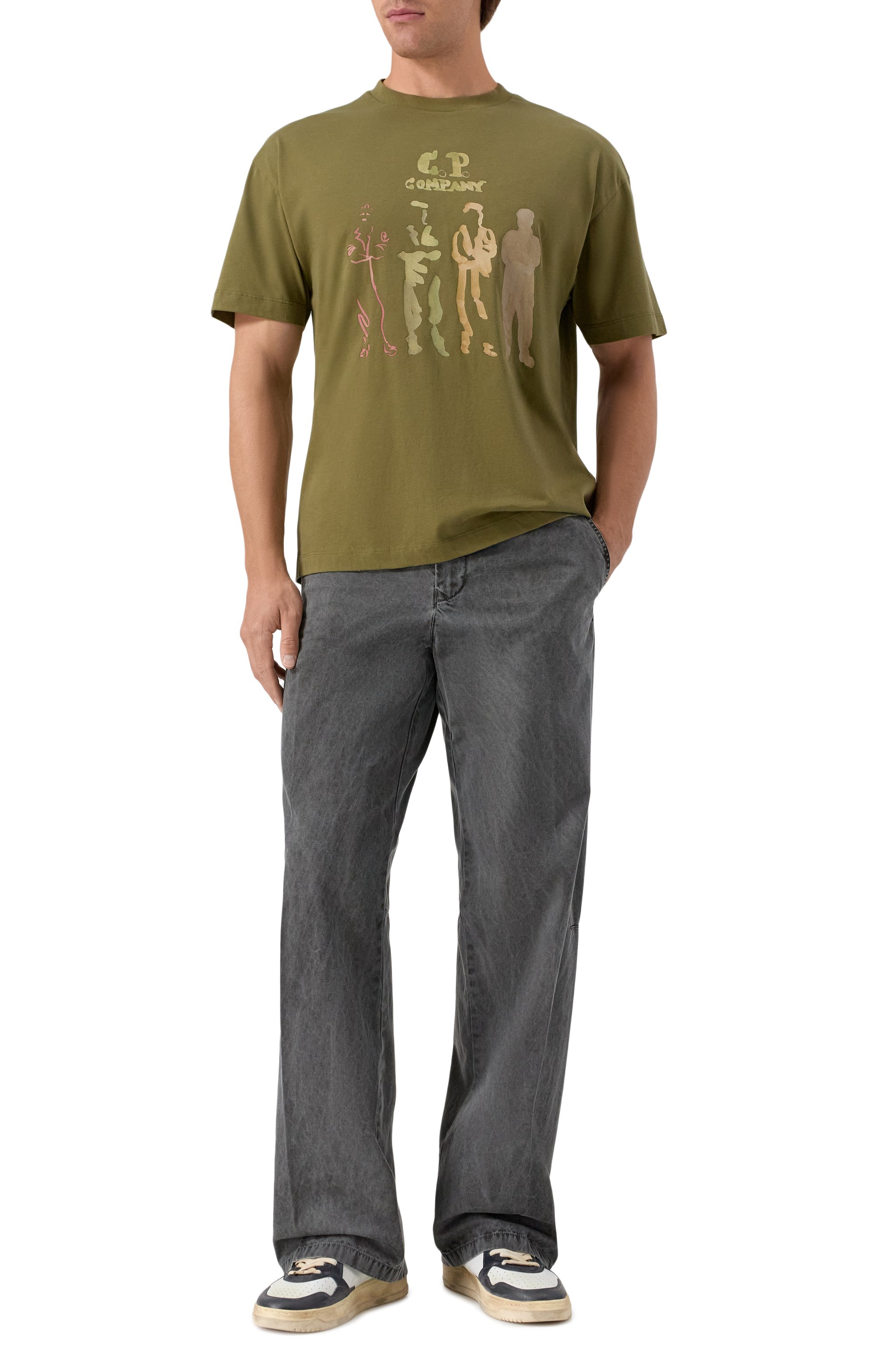 Хлопковая футболка C.P. COMPANY, арт. 19CMTS105A005100W, фото 2