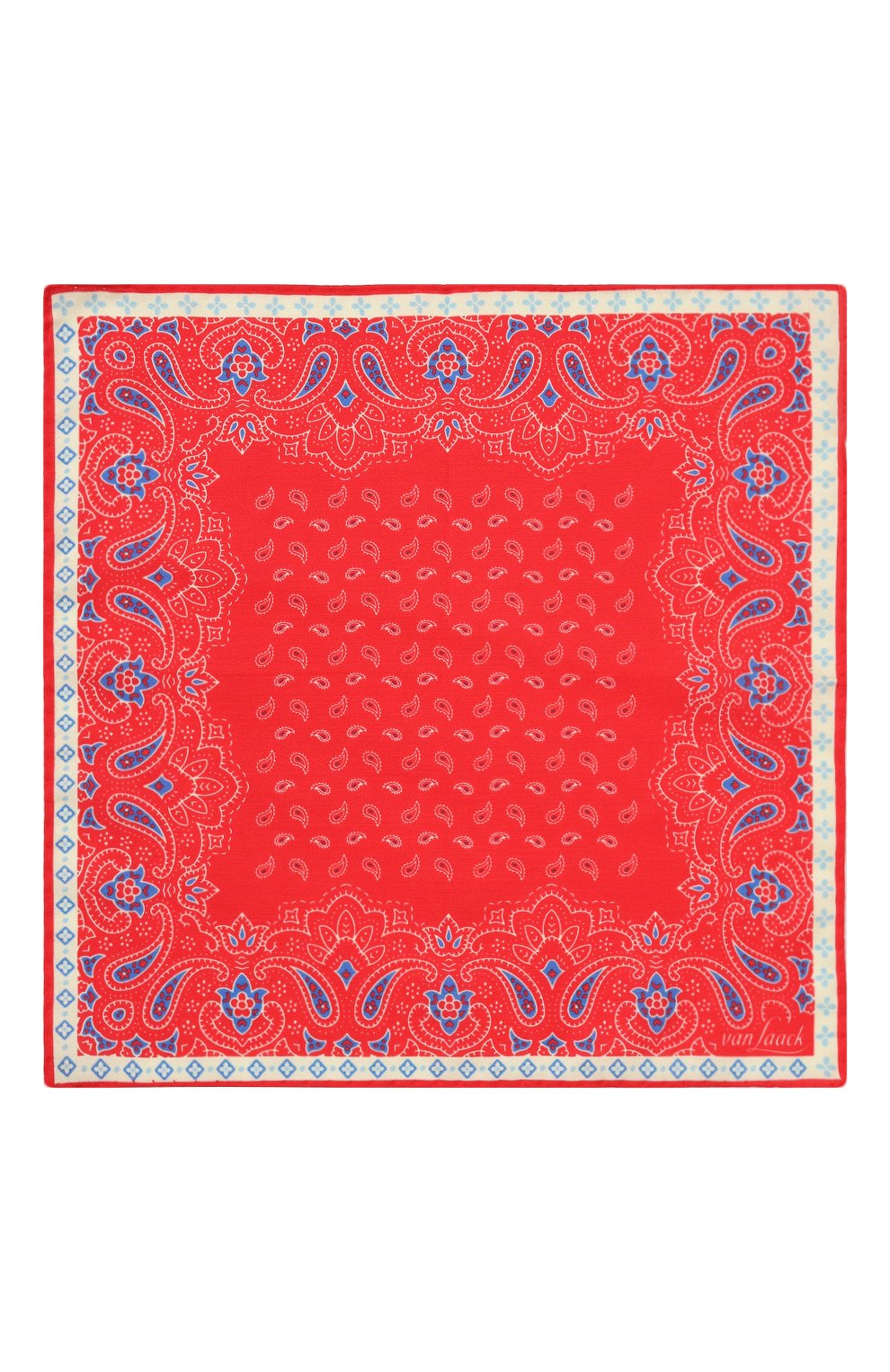Платок из хлопка и шелка VAN LAACK красного цвета по цене 9950 руб., арт. LE0N/Z10448, фото 2 Платок из хлопка и шелка VAN LAACK, арт. LE0N/Z10448, фото 2