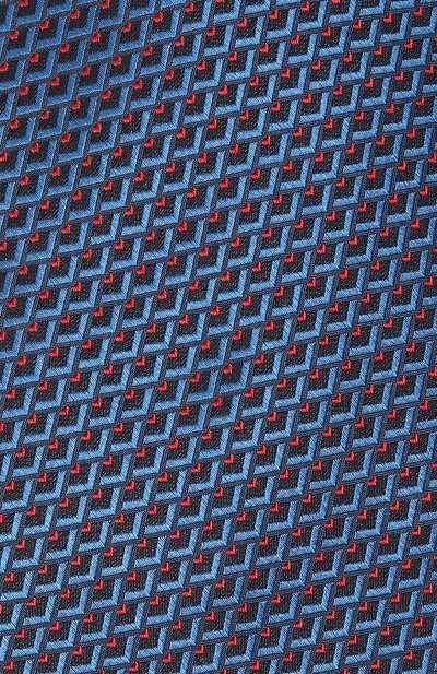 Шелковый галстук ZILLI синего цвета по цене 32350 руб., арт. 55009, фото 4 Шелковый галстук ZILLI, арт. 55009, фото 4