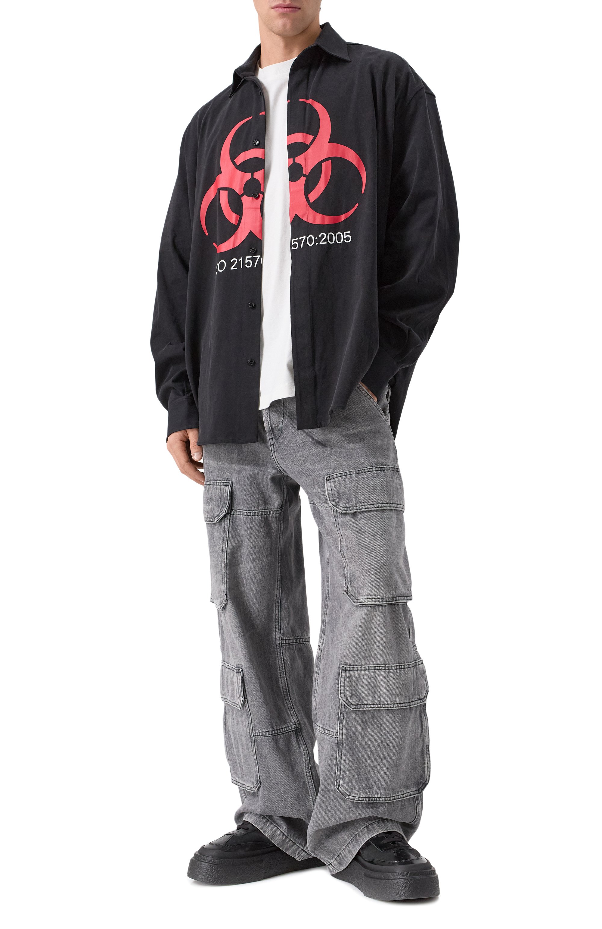Хлопковая рубашка VETEMENTS, арт. UE54JS220B, фото 2
