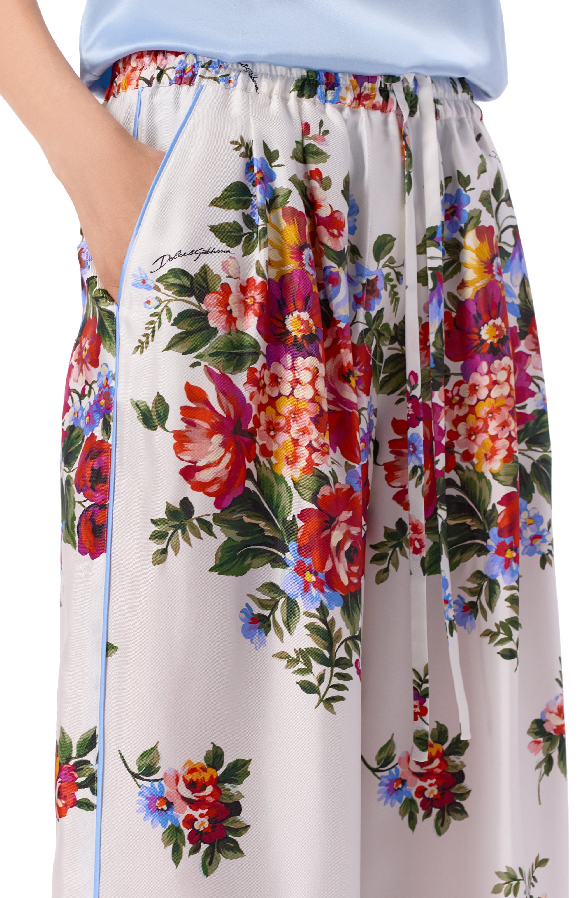 Шелковые брюки DOLCE & GABBANA, арт. FTDBNT/IS11I, фото 5