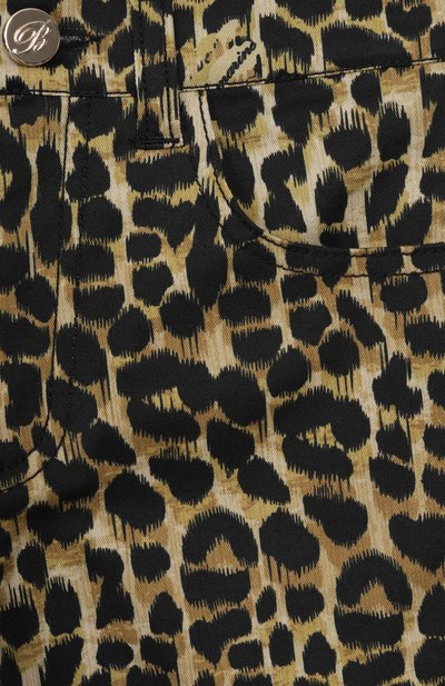 Хлопковые брюки BLUMARINE, арт. BGPA004.0.CEB05/3A-5A, фото 3