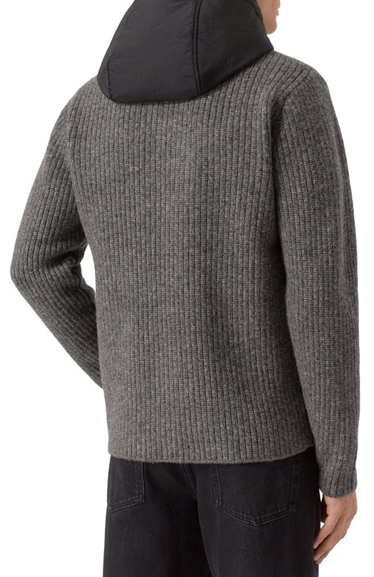 Худи из шерсти и хлопка Parajumpers 25WMPMKNWK03 Серый  25WMPMKNWK03 Фото 4