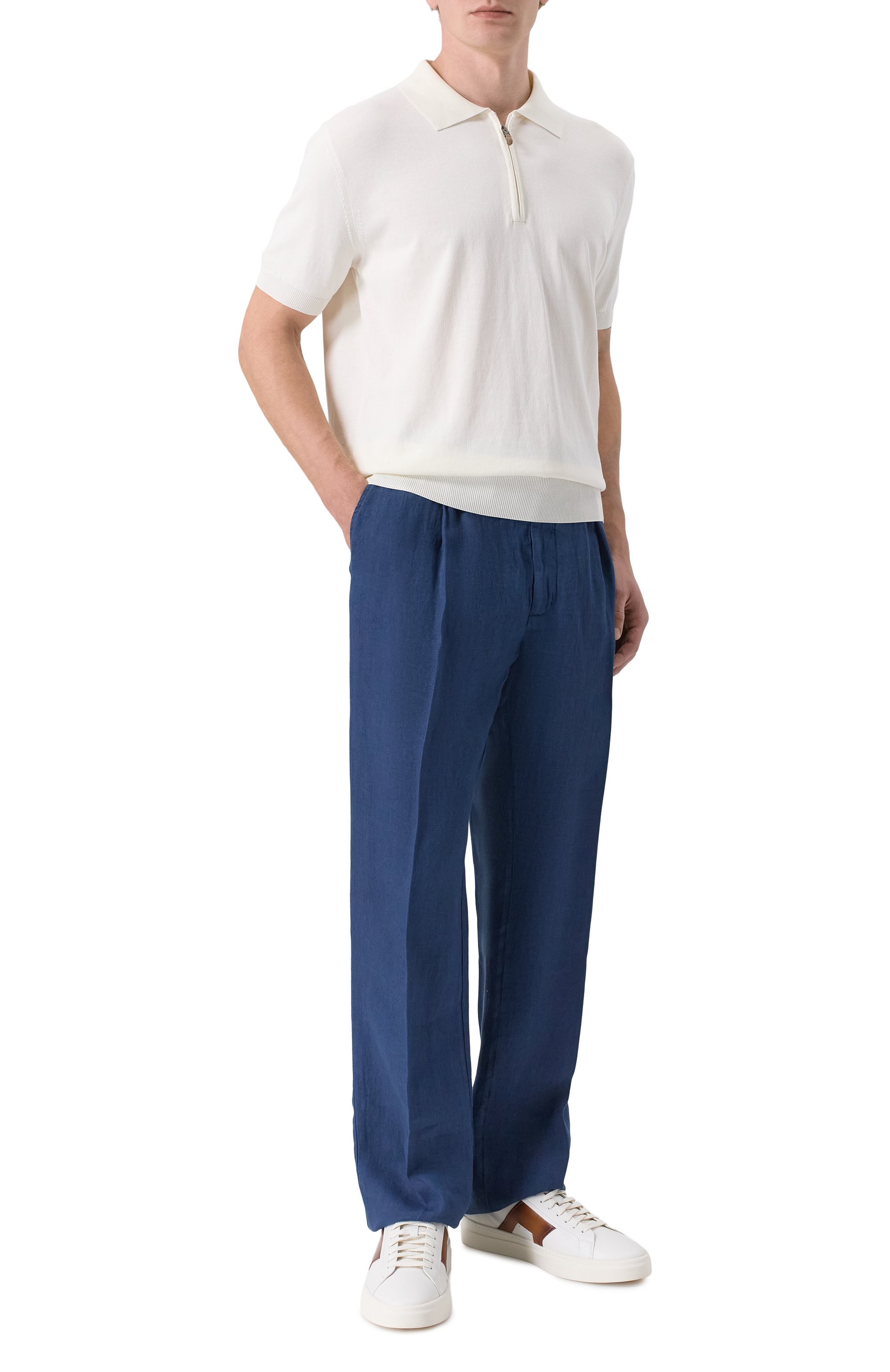 Льняные брюки 120% LINO, арт. 33ALIM29PV/D943/S00, фото 2