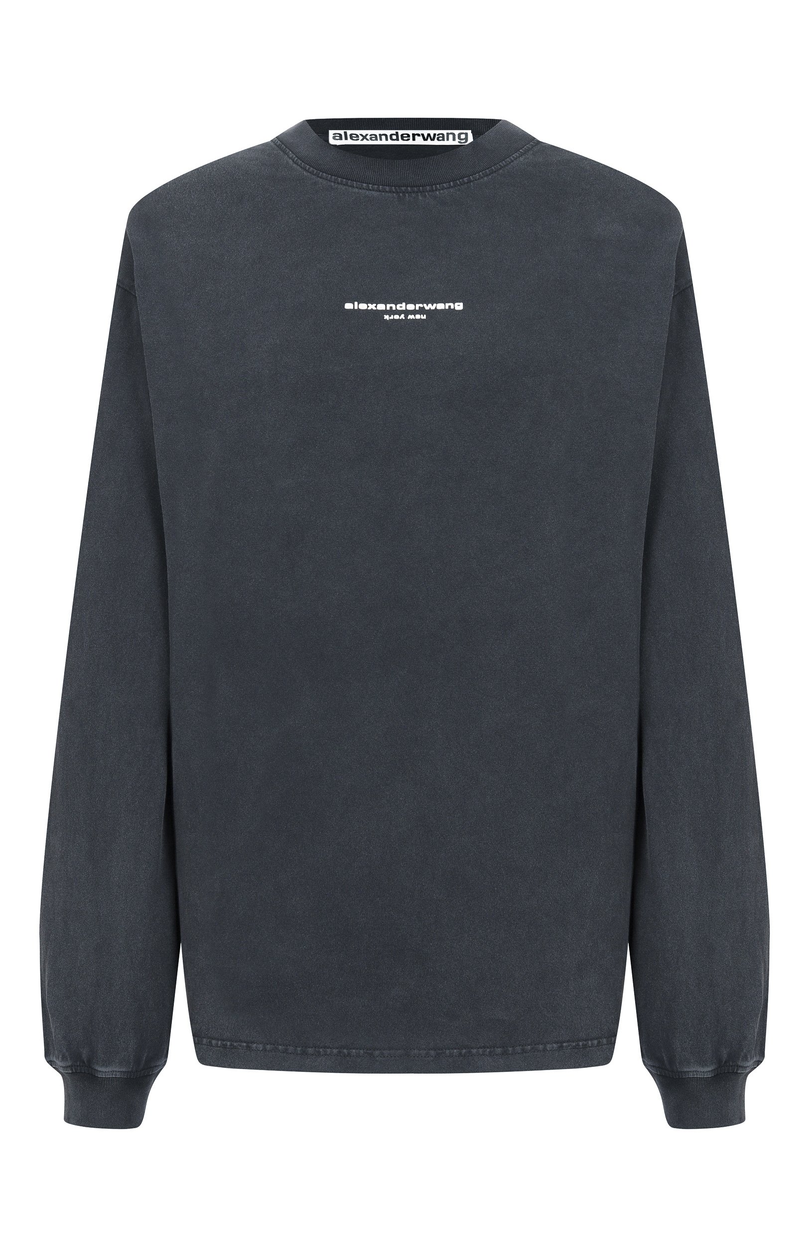 Хлопковый лонгслив ALEXANDER WANG черного цвета по цене 33100 руб., арт. UCC3261908, фото 1 Хлопковый лонгслив ALEXANDER WANG, арт. UCC3261908, фото 1