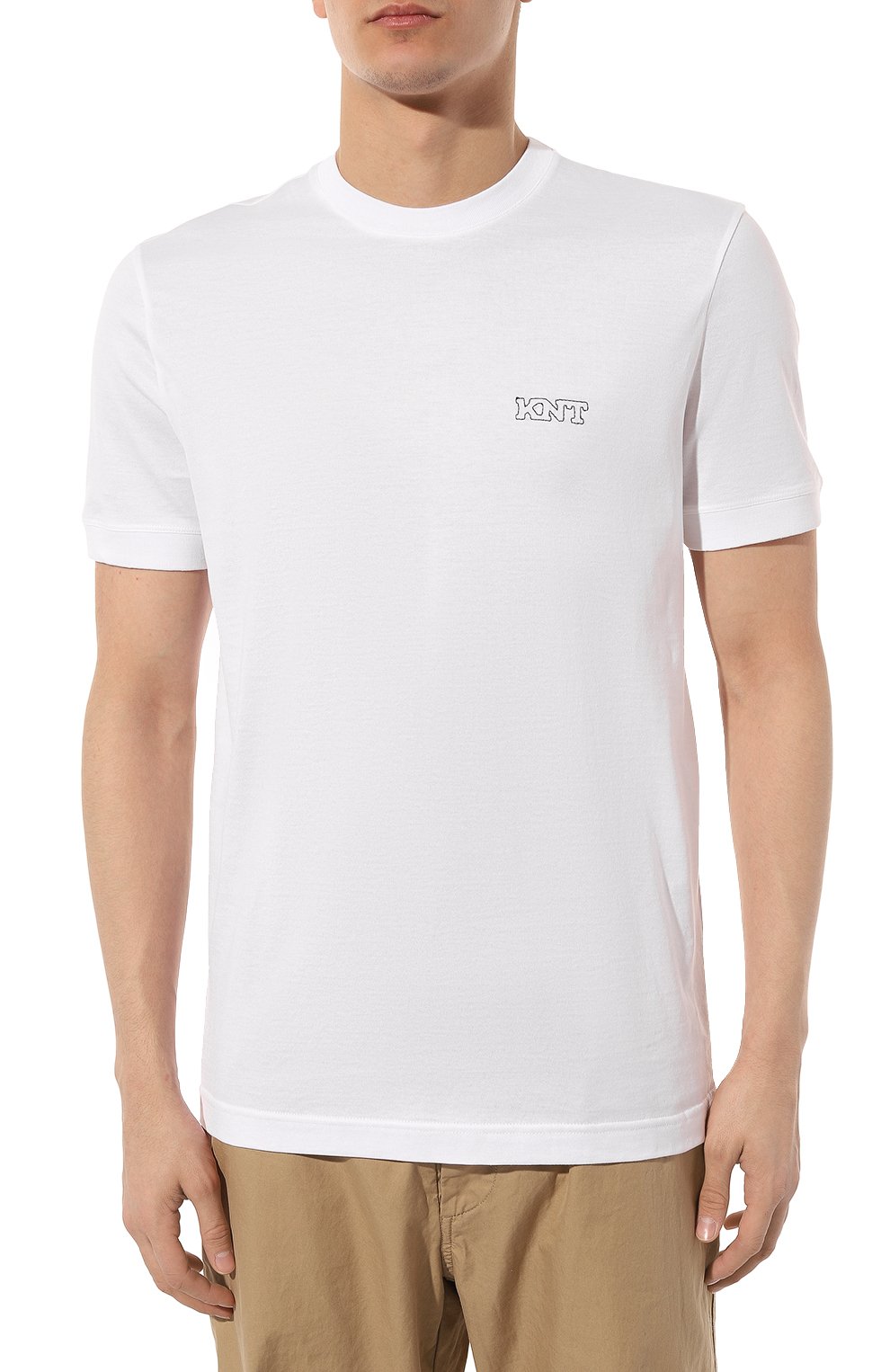Хлопковая футболка KITON, арт. UMM047704, фото 3