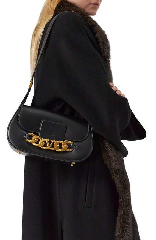 Сумка VLogo Chain Valentino 1W2B0K80ZHF 0NO Чёрный  1W2B0K80ZHF 0NO Фото 2