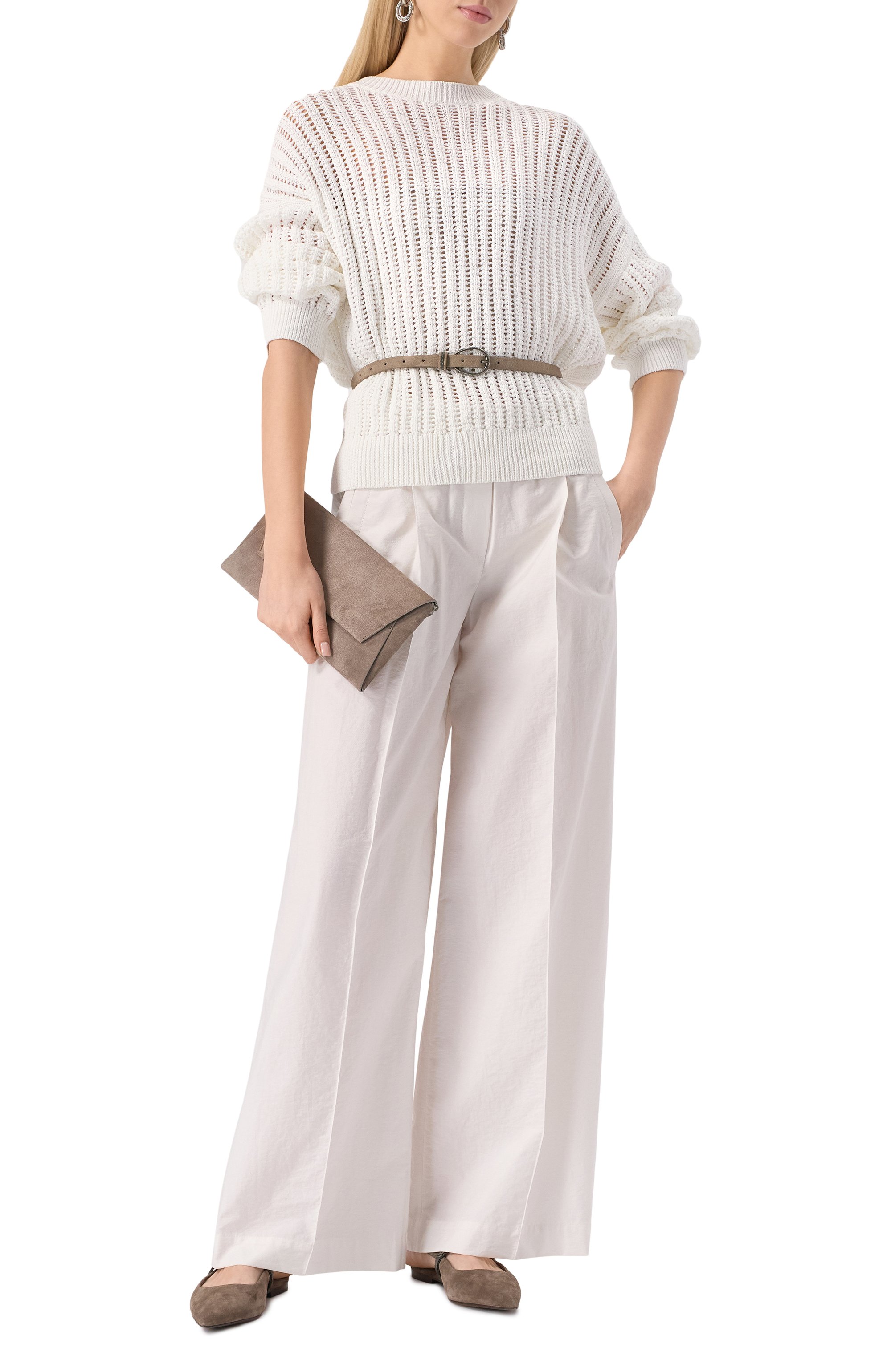 Хлопковый свитер BRUNELLO CUCINELLI, арт. MSB581800, фото 2