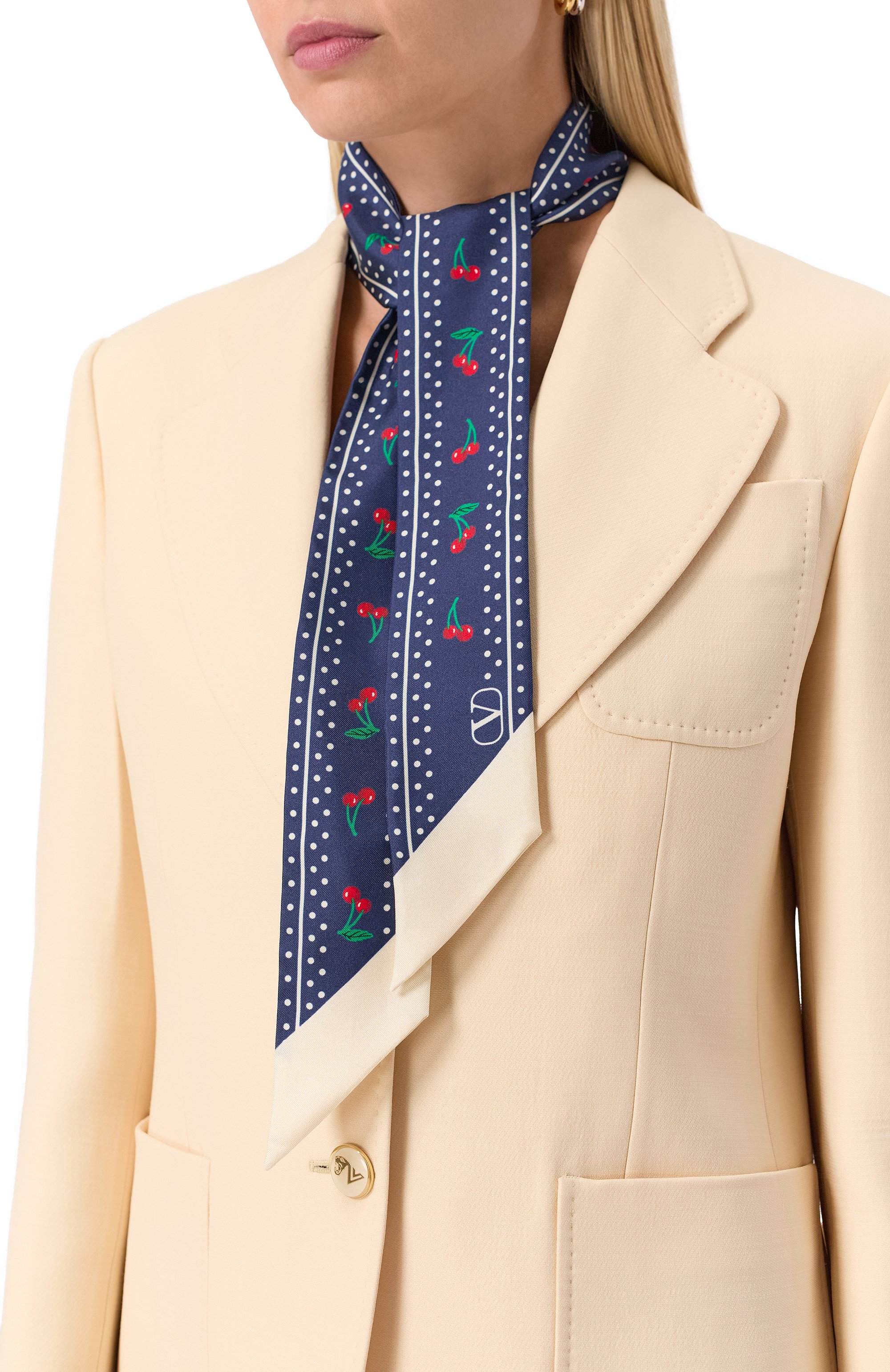 Шелковый шарф-твилли VALENTINO, арт. 7W2E6017/EXB, фото 2