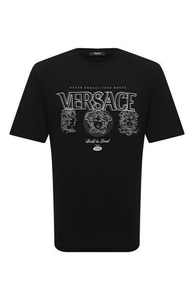 Мужская хлопковая футболка VERSACE, арт. 1013302/1A11408