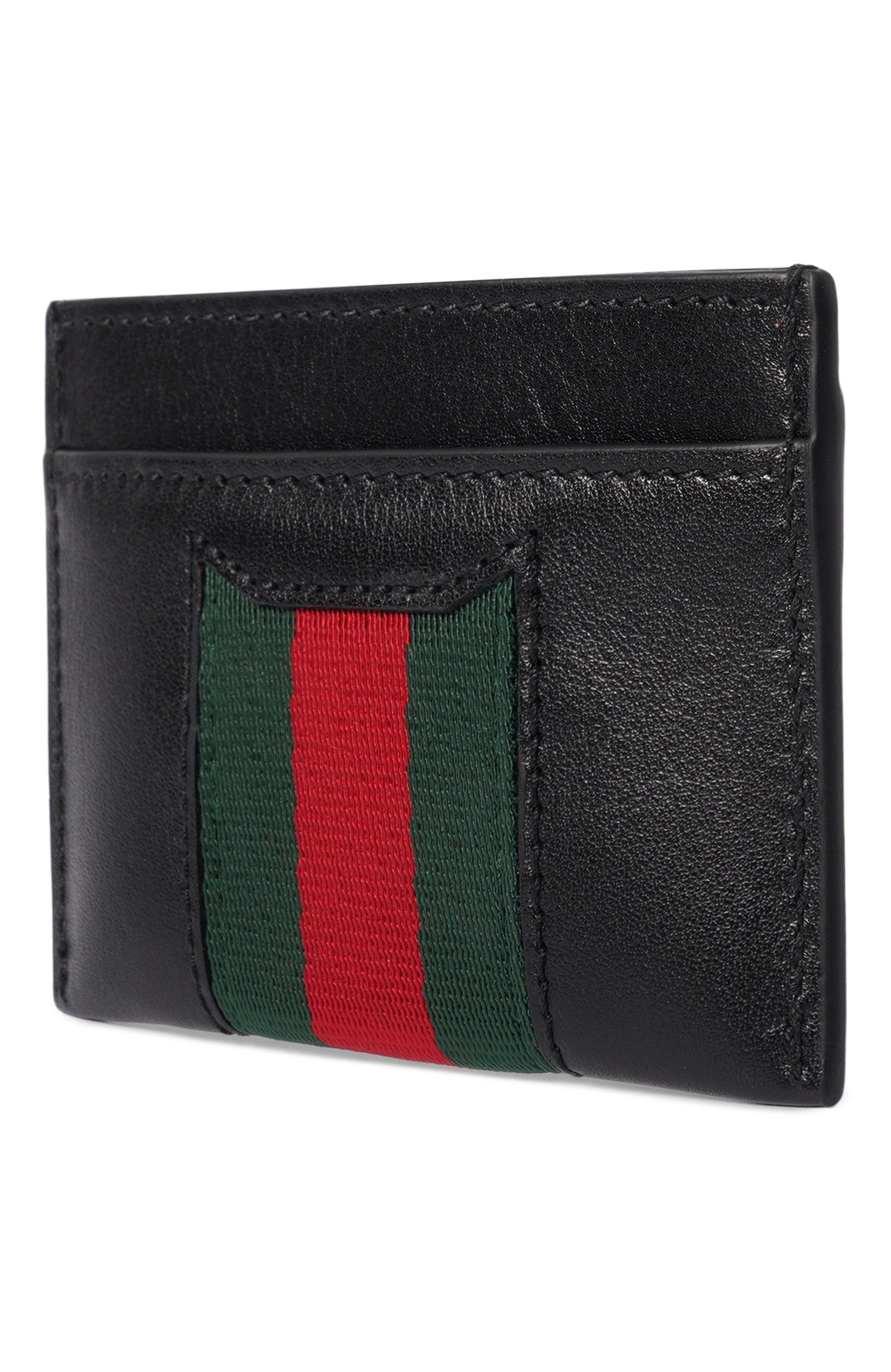 Кожаный футляр для кредитных карт GUCCI черного цвета по цене 65700 руб., арт. 867122/AAGF7, фото 2 Кожаный футляр для кредитных карт GUCCI, арт. 867122/AAGF7, фото 2