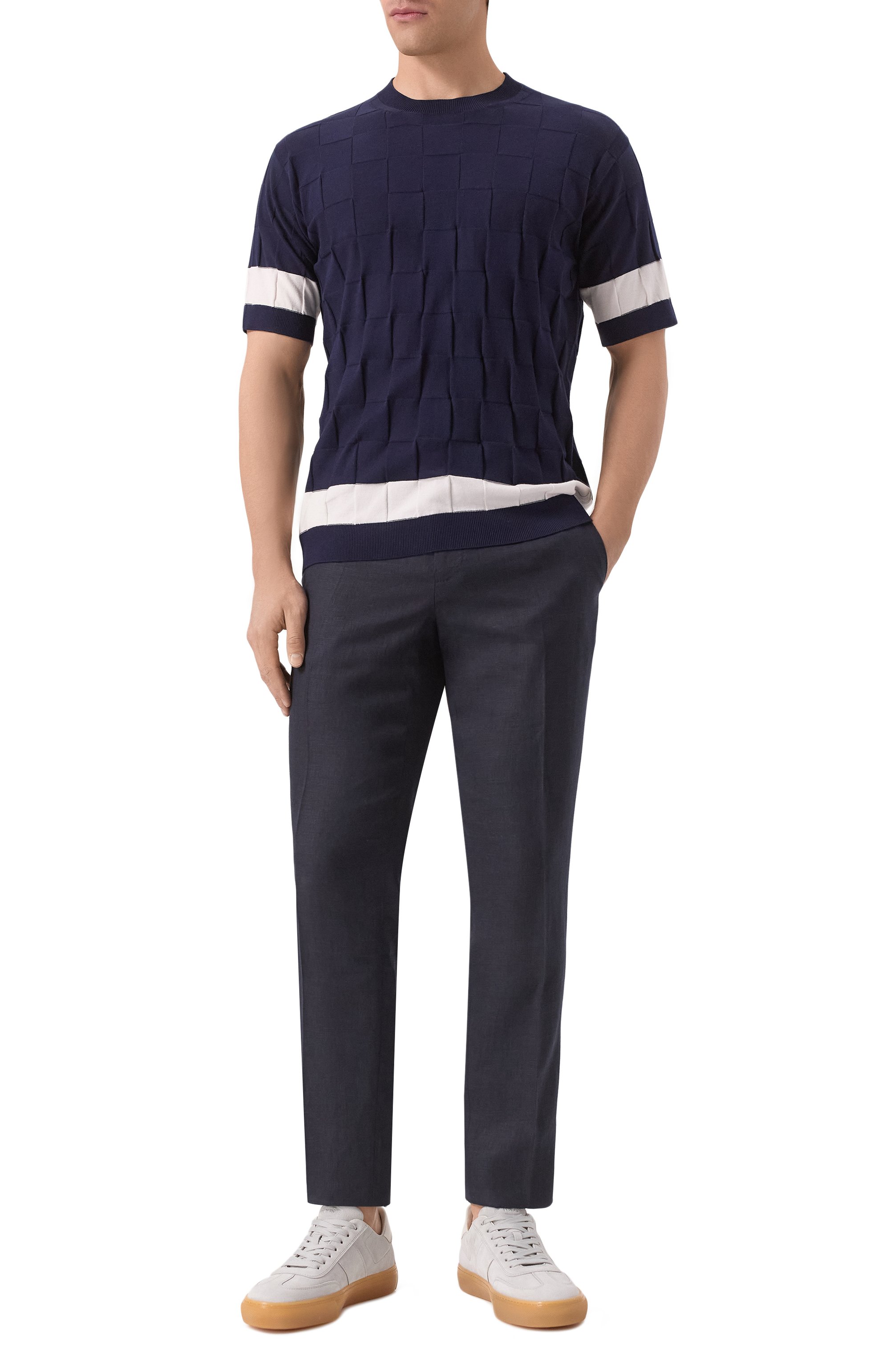 Хлопковый джемпер KITON, арт. UMM064802, фото 2