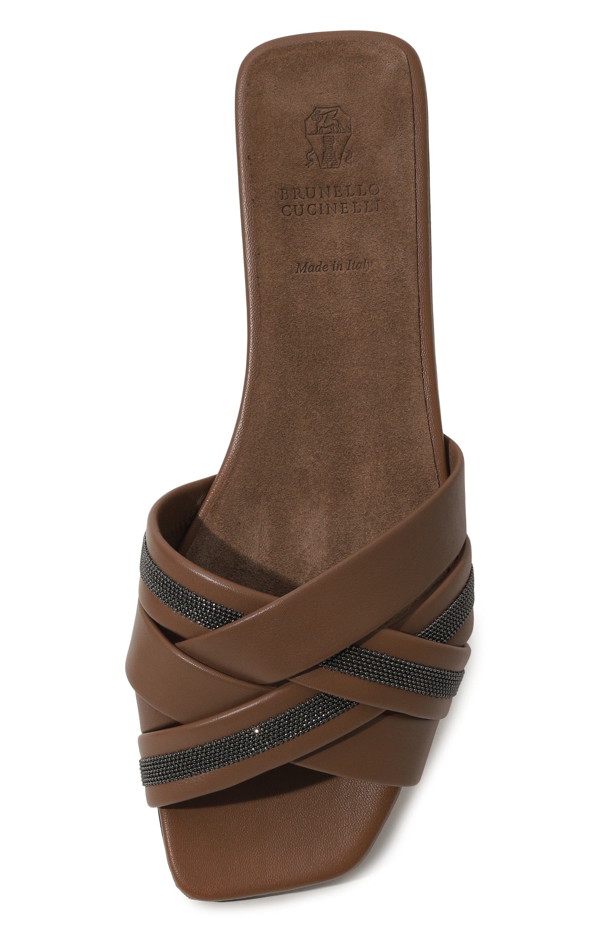 Кожаные шлепанцы BRUNELLO CUCINELLI, арт. MZSKCB1302, фото 6