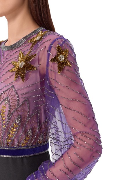 Шелковое платье VALENTINO, арт. 8B3VDLG0/1CF, фото 4